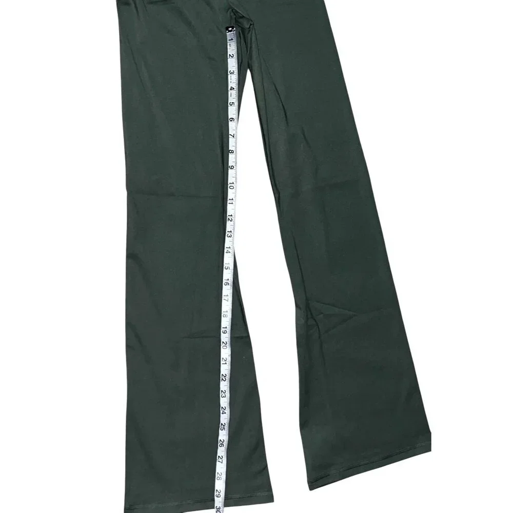 Aerie The Everything Super Leggings Size M Womens Olive Green Mid Rise - Picture 7 of 14